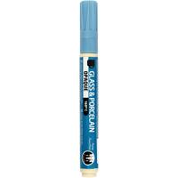 Creativ Company Glas- en porseleinstift, lijndikte 2-4 mm, dekkend, lichtblauw, 1 stuk