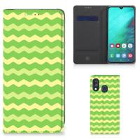 Samsung Galaxy A40 | Hoesje met Magneet | Waves Green