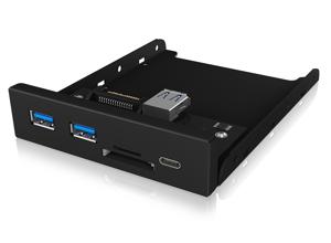 ICY BOX IB-HUB1417-i3 USB 3.2 Gen 1 (3.1 Gen 1) Type-A 5000 Mbit/s Zwart