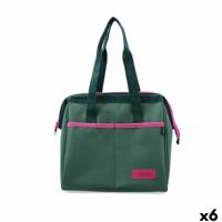 Herbruikbare voedselzak Quid Sarao Groen Textiel BPA-vrij 24 x 23 x 16 cm (6 Stuks)