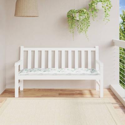 VidaXL Tuinbankkussen 150x50x7 cm oxford stof bladpatroon