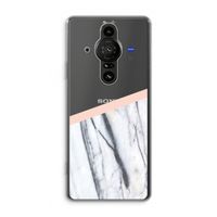A touch of peach: Sony Xperia Pro-I Transparant Hoesje