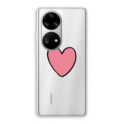 Hartje: Huawei P50 Pro Transparant Hoesje