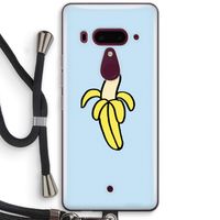 Banana: HTC U12+ Transparant Hoesje met koord