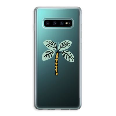 Palmboom: Samsung Galaxy S10 Plus Transparant Hoesje