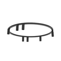 Lyora Cirkel opbouwspotsFourty 7x GU10 - zwart - 11944