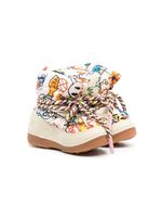 Khrisjoy Kids bottines imprimées à design matelassé - Tons neutres