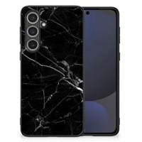 Samsung Galaxy S24 FE Marmeren Print Telefoonhoesje Marmer Zwart - Origineel Cadeau Vader