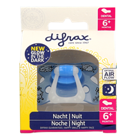 Fopspeen dental 6+ maanden glow in the dark 1 Stuks