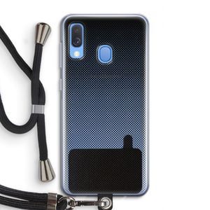 Musketon Halftone: Samsung Galaxy A40 Transparant Hoesje met koord