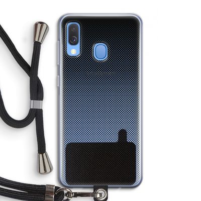 Musketon Halftone: Samsung Galaxy A40 Transparant Hoesje met koord