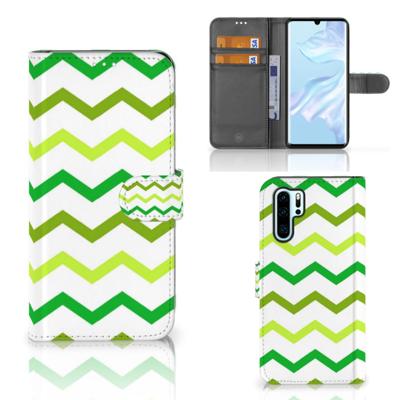 Huawei P30 Pro | Telefoon Hoesje | Zigzag Groen