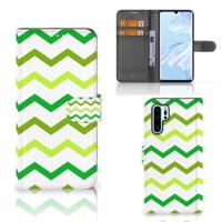 Huawei P30 Pro | Telefoon Hoesje | Zigzag Groen