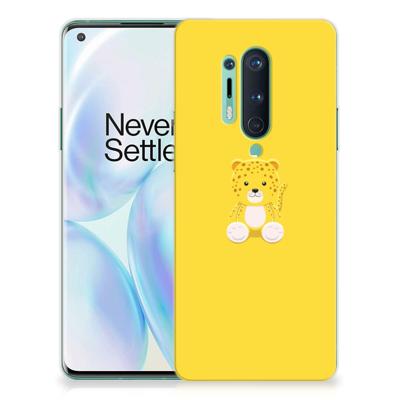 OnePlus 8 Pro Telefoonhoesje met Naam Baby Leopard OnePlus 8 Pro Telefoonhoesje met Naam Baby Leopard