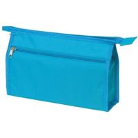 Toilettas - turquoise - 28x18 cm - kinderen/volwassenen - etui make-up tasje