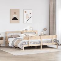 Bedframe zonder matras massief grenenhout 200x200 cm