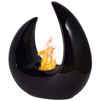 Qlima FFB 207 openhaard Draagbare open haard Bio-ethanol Zwart