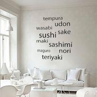 Tekststicker Sushi - thumbnail