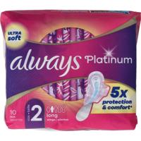 Always Maandverband platinum long vleugels mt 2
