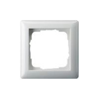 Gira afdekraam 1-voudig - standaard 55 zuiver wit glanzend (021103)