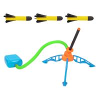 Toi-Toys Play out luchtdruk raket lanceerbasis met 3 raketten