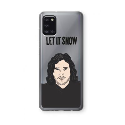 Let It Snow: Samsung Galaxy A31 Transparant Hoesje
