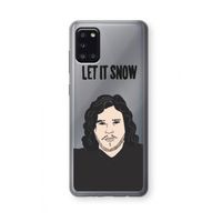Let It Snow: Samsung Galaxy A31 Transparant Hoesje