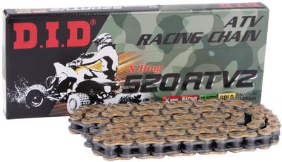 D.I.D Chain did 520 atv2 96 n gold/grey open