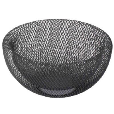 Fruitschaal - Zwart - metaal - 25 cm - fruitmand - decoratieschaal