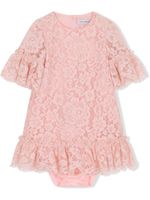 Dolce & Gabbana Kids robe à volants - Rose - thumbnail