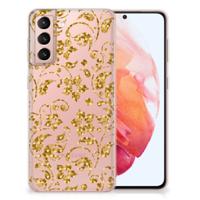 Samsung Galaxy S21 | TPU Case | Gouden Bloemen