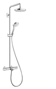 Hansgrohe Croma Select S 180 2jet Showerpipe Voor Bad Chroom-wit