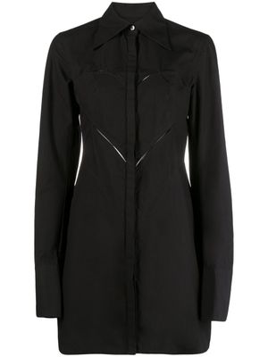 AMBUSH robe-chemise à découpes - Noir