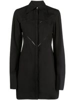 AMBUSH robe-chemise à découpes - Noir
