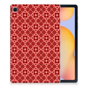 Samsung Galaxy Tab S6 Lite | S6 Lite (2022) Hippe Hoes Batik Rood