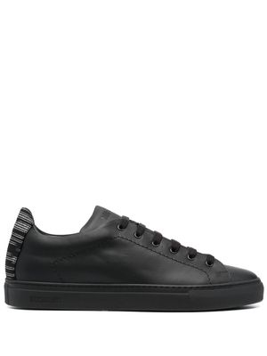 Missoni baskets en cuir à logo - Noir
