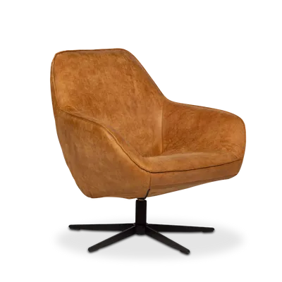 Draaifauteuil Jonas - Concrete Sudan Brown Draaifauteuil Jonas - Concrete Sudan Brown