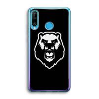 Angry Bear (black): Huawei P30 Lite Transparant Hoesje