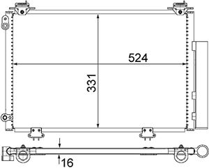 Condensor, airconditioning AC292000S