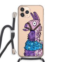 Lama: iPhone 11 Pro Max Transparant Hoesje met koord