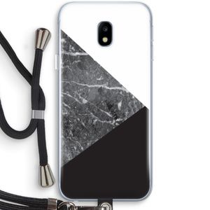 Combinatie marmer: Samsung Galaxy J3 (2017) Transparant Hoesje met koord