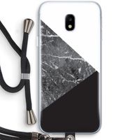 Combinatie marmer: Samsung Galaxy J3 (2017) Transparant Hoesje met koord