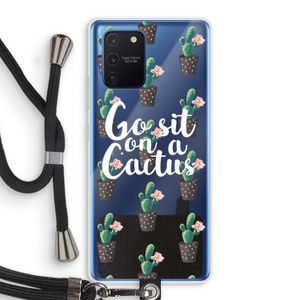 Cactus quote: Samsung Galaxy Note 10 Lite Transparant Hoesje met koord