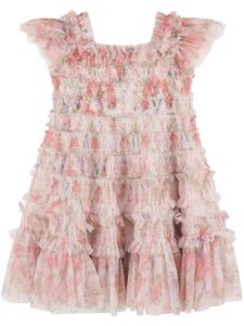 NEEDLE & THREAD KIDS robe English Rose Lisette en tulle