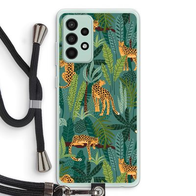 Luipaard 2: Samsung Galaxy A52s 5G Transparant Hoesje met koord