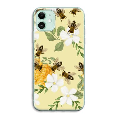 No flowers without bees: iPhone 11 Transparant Hoesje