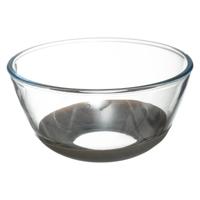 Beslagkom - 2,2 liter - 23 x 11 cm -glas - antislip - mengkom - saladekom - thumbnail