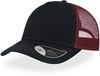 Atlantis AT527 Rapper Canvas Cap - Navy/Burgundy - One Size