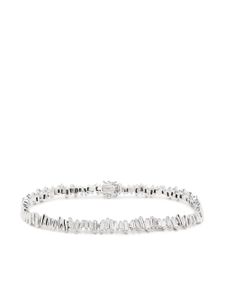 Suzanne Kalan bracelet en or blanc 18ct pavé de diamants - Argent