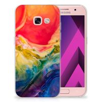 Hoesje maken Samsung Galaxy A3 2017 Watercolor Dark